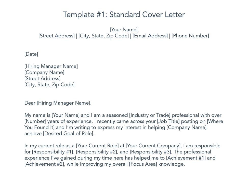 does a cover letter really matter